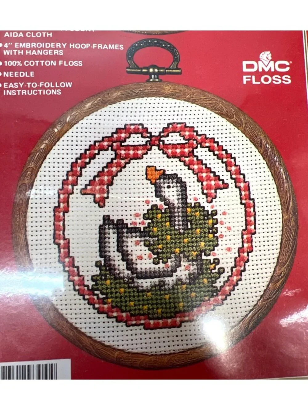 Vogart Crafts Christmas Doubles Cross-Stitch Kit With Goose Designs & DMC Floss